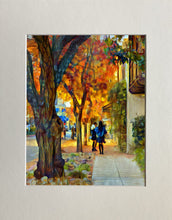 Load image into Gallery viewer, Autumn Foliage in Town 11x14