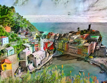 Load image into Gallery viewer, A Neural Diffusion in Cinque Terre 11x14