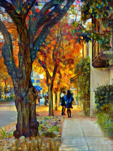 Load image into Gallery viewer, Autumn Foliage in Town 11x14
